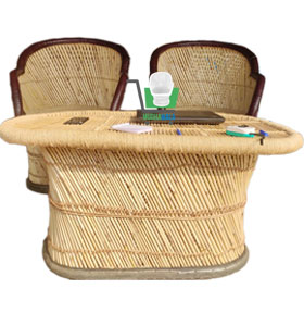 high back mudha chairs with table